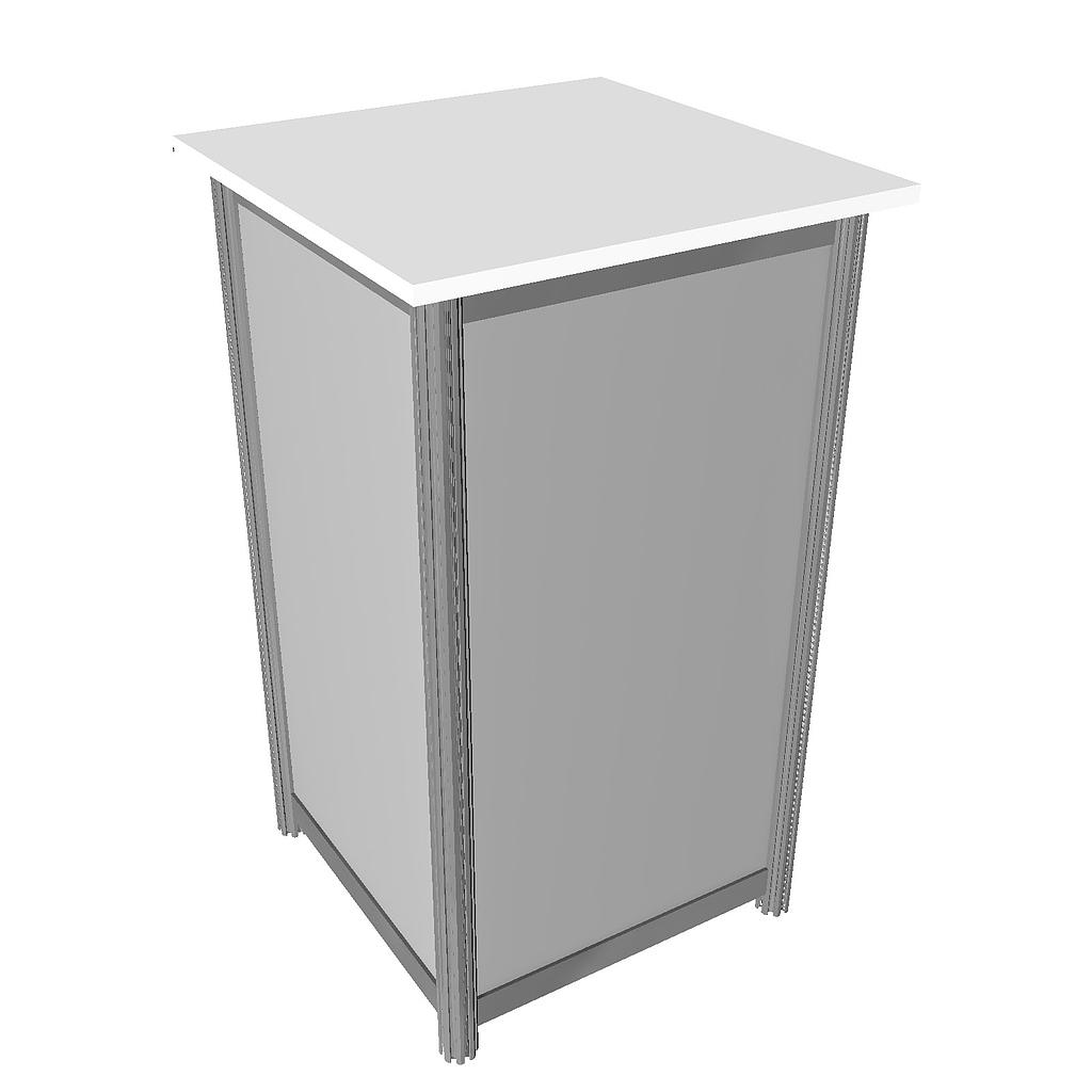 Comptoir d'appoint droit 0.5 x 0.5 x ht 1.05 m