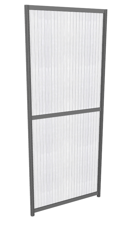 Cloison modulaire plexi transparent 1 x ht 2.50 m