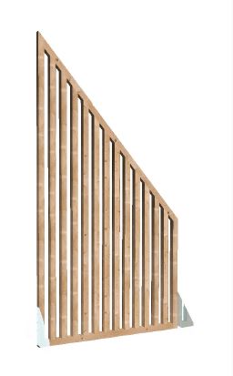 Cloison claustra Eco Bois Biseauté