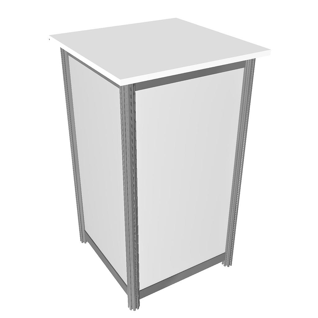 Comptoir d'appoint droit 0.5 x 0.5 x ht 1.05 m